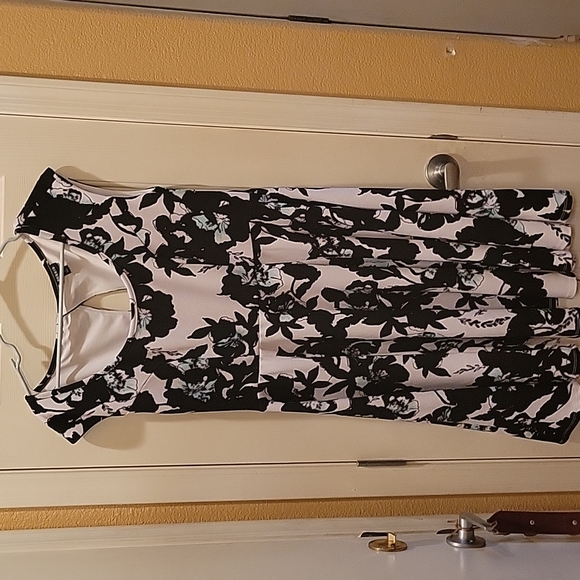 torrid Dresses & Skirts - Black/white/blue flower dress